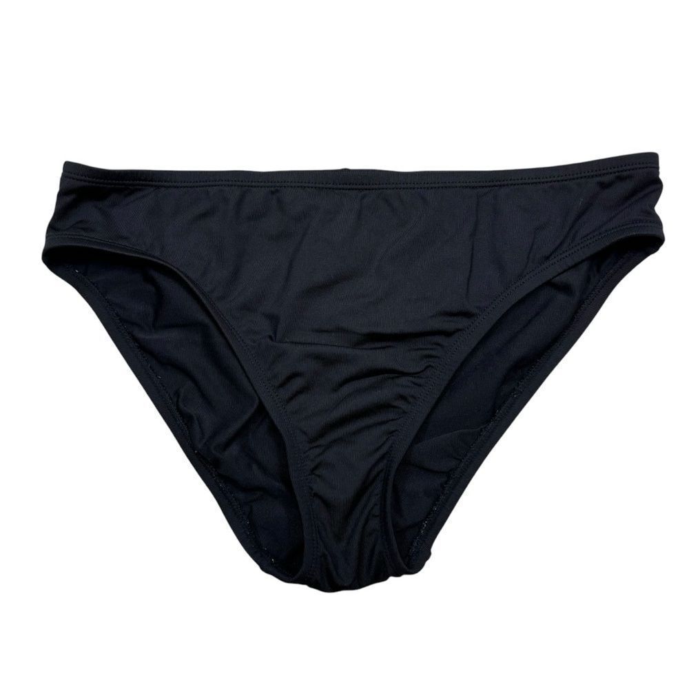 Ladies La Blanca Brand Black Moderate Coverage Bikini Bottoms Size 8